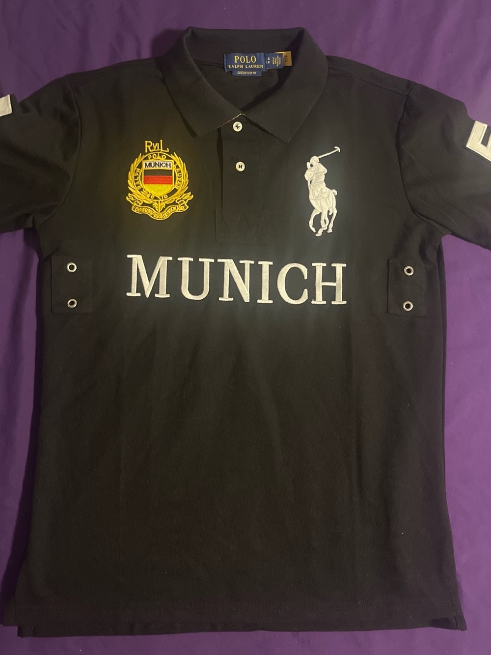 Ralph Lauren Black Munich Polo Shirt
